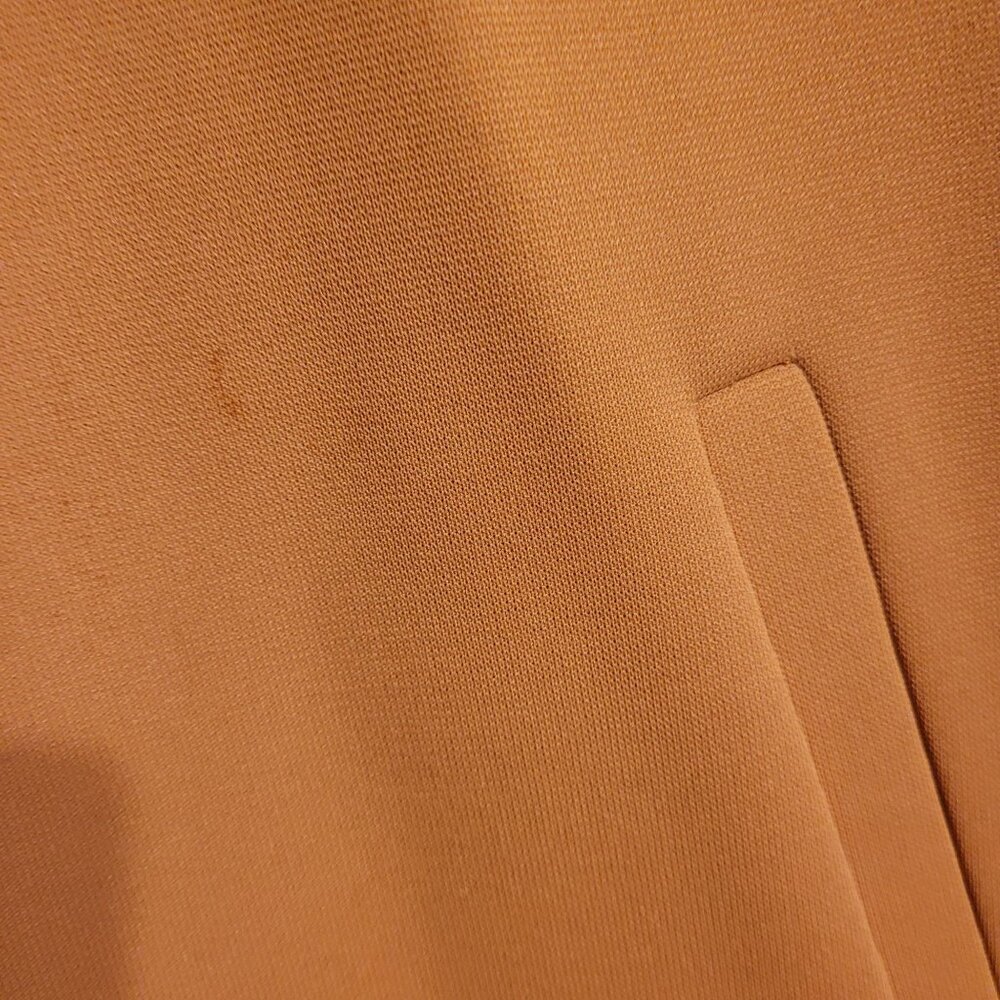 Vintage Montgomery Ward 1970s Women's Small Camel Color Coat A-line Collared - Picture 10 of 10